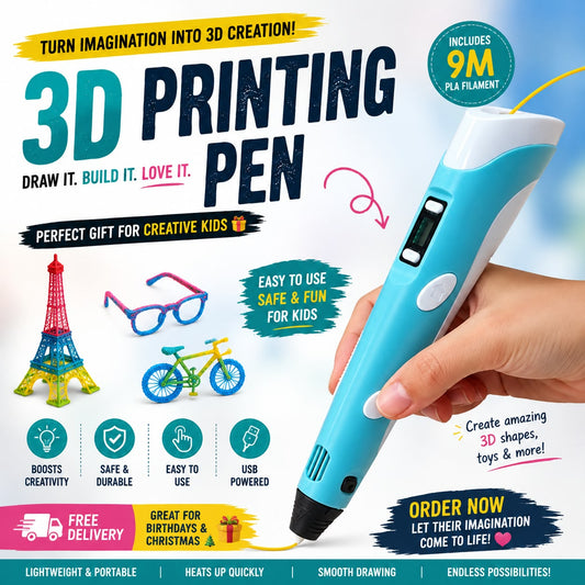 3D Printing Pen – DIY 3D Drawing Art Pen for Kids